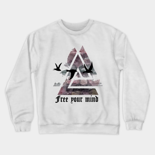 Free your mind Crewneck Sweatshirt by NancyJov